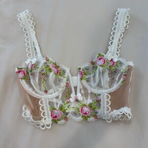 For Love and Lemons Trellis Rose Bustier